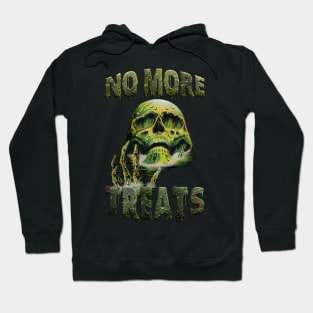 Halloween No More Treats Melting Skull Slime Hoodie